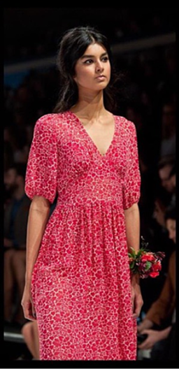 YB J'aime Geranium Silk Chelsea Dress size 10 for rent on The Volte - image 2