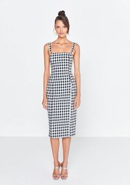 Mossman The Cross Check Dress Print Size 8 for rent on The Volte - image 1