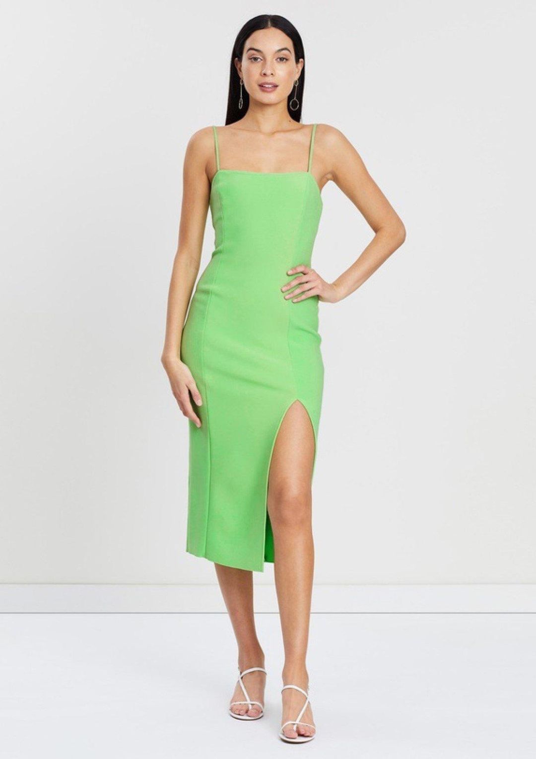 Bec & Bridge Missy Midi Dress Green Size 12 for rent on The Volte - main image