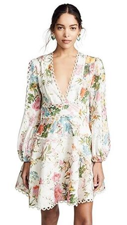 Zimmermann Heathers Flounce Short Dress Print Size 8 for rent on The Volte - image 1