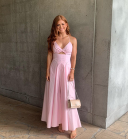 Scanlan Theodore Cotton Strappy Dress Pink Size 6 for rent on The Volte - image 6