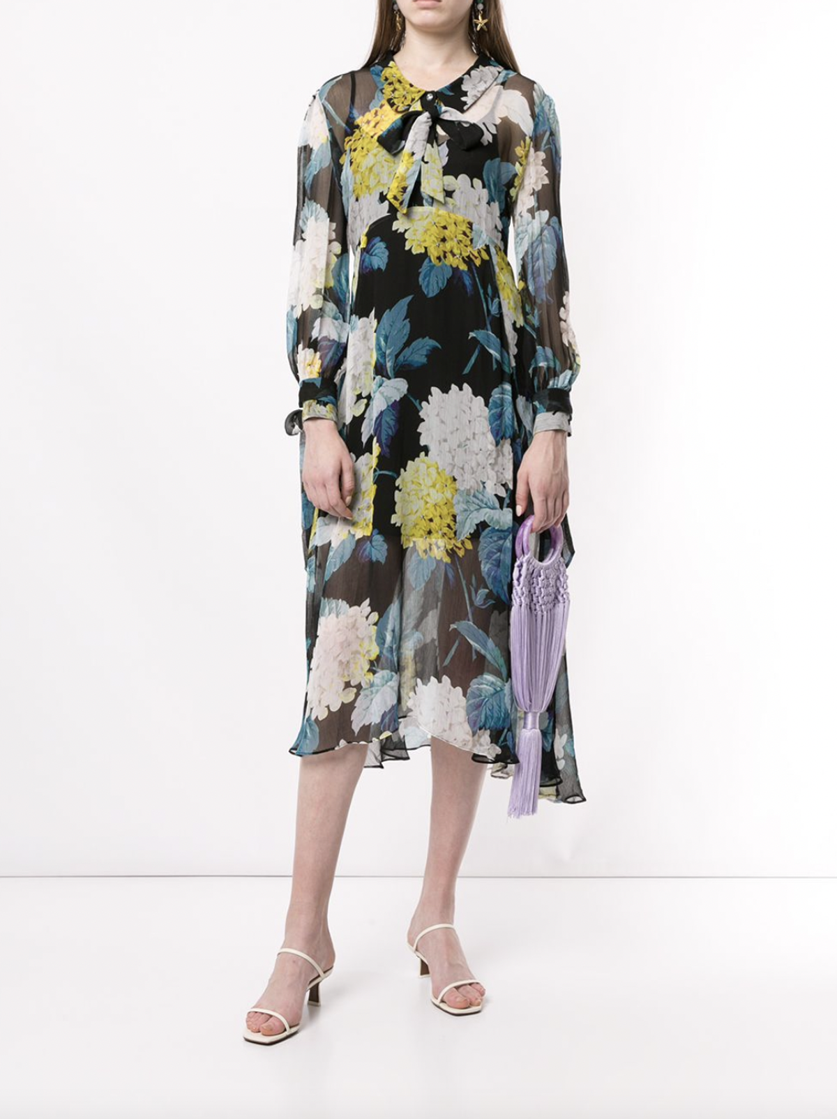 Alice McCall Wild Frontier Midi Dress Floral Print Size 4  for rent on The Volte - main image
