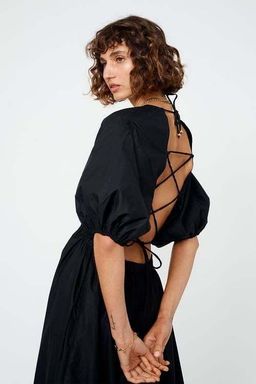 Suboo Rosanna Backless Dress Black Size 8 for rent on The Volte - image 1