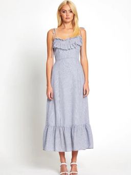 Alice McCall French Press Midi Dress Blue Size L (12/14) for rent on The Volte - image 1
