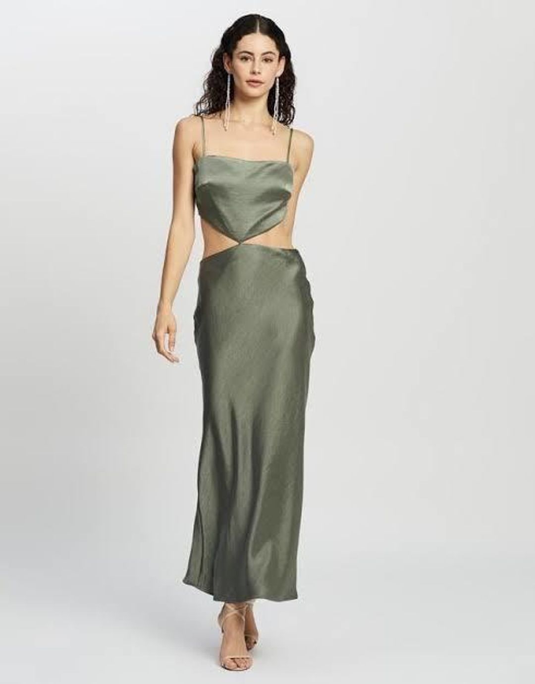 Bec and Bridge Alegra Sleeveless Dress Green Size 12 for rent on The Volte - main image