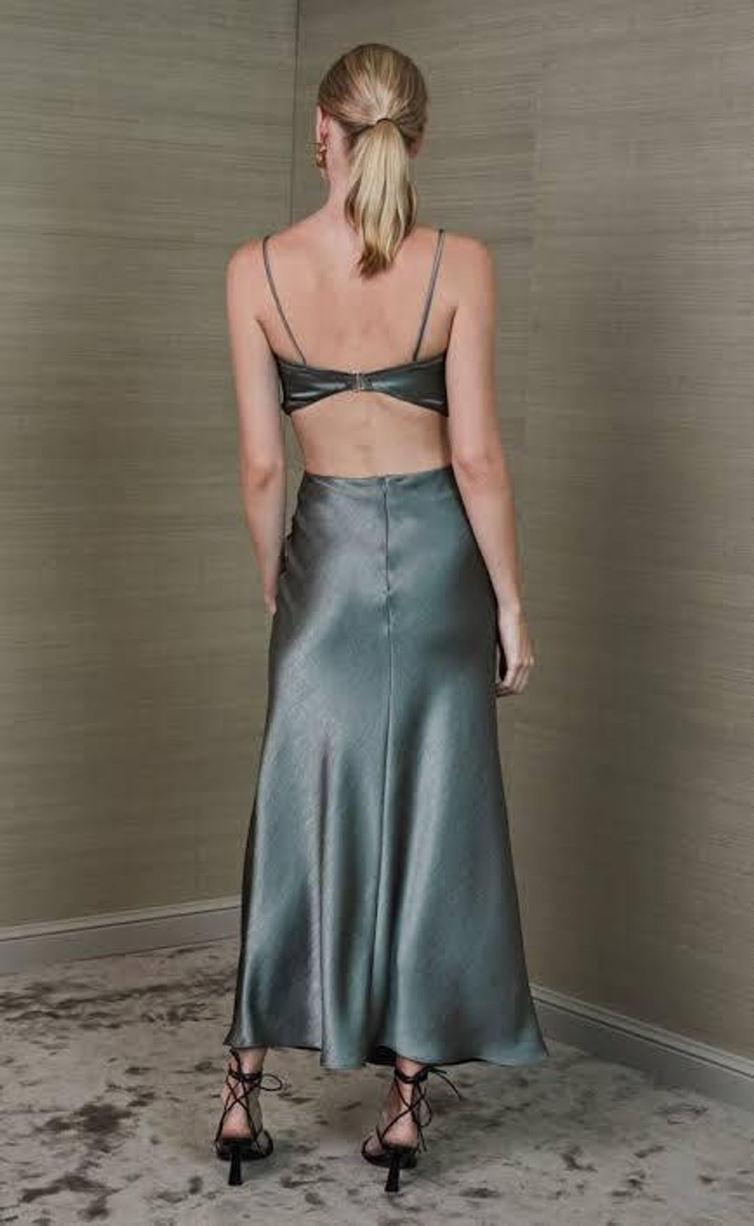 Bec and Bridge Alegra Sleeveless Dress Green Size 12 for rent on The Volte - main image