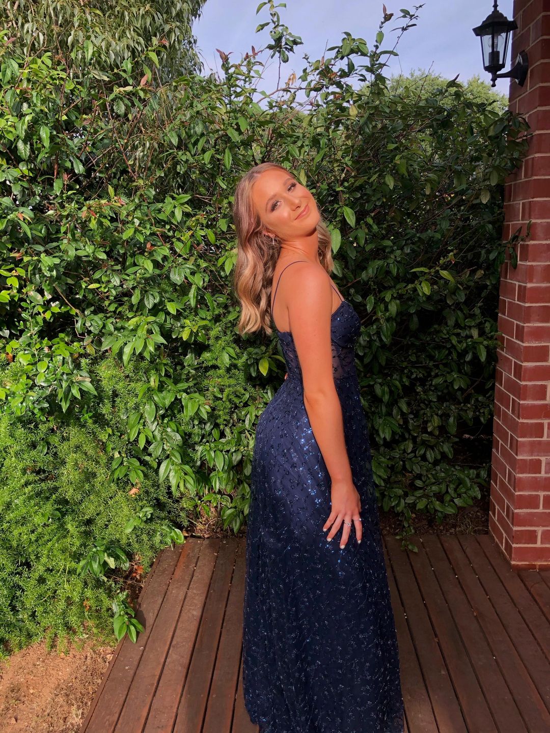 Jadore Kristie Gown Navy Size 8 for rent on The Volte - main image