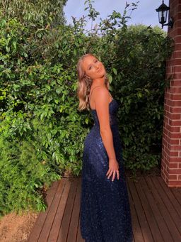 Jadore Kristie Gown Navy Size 8 for rent on The Volte - image 3