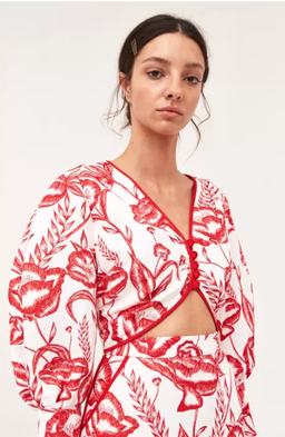 C/MEO Collective White Lie Long Sleeve Mini Dress Print Size 10 for rent on The Volte - image 2