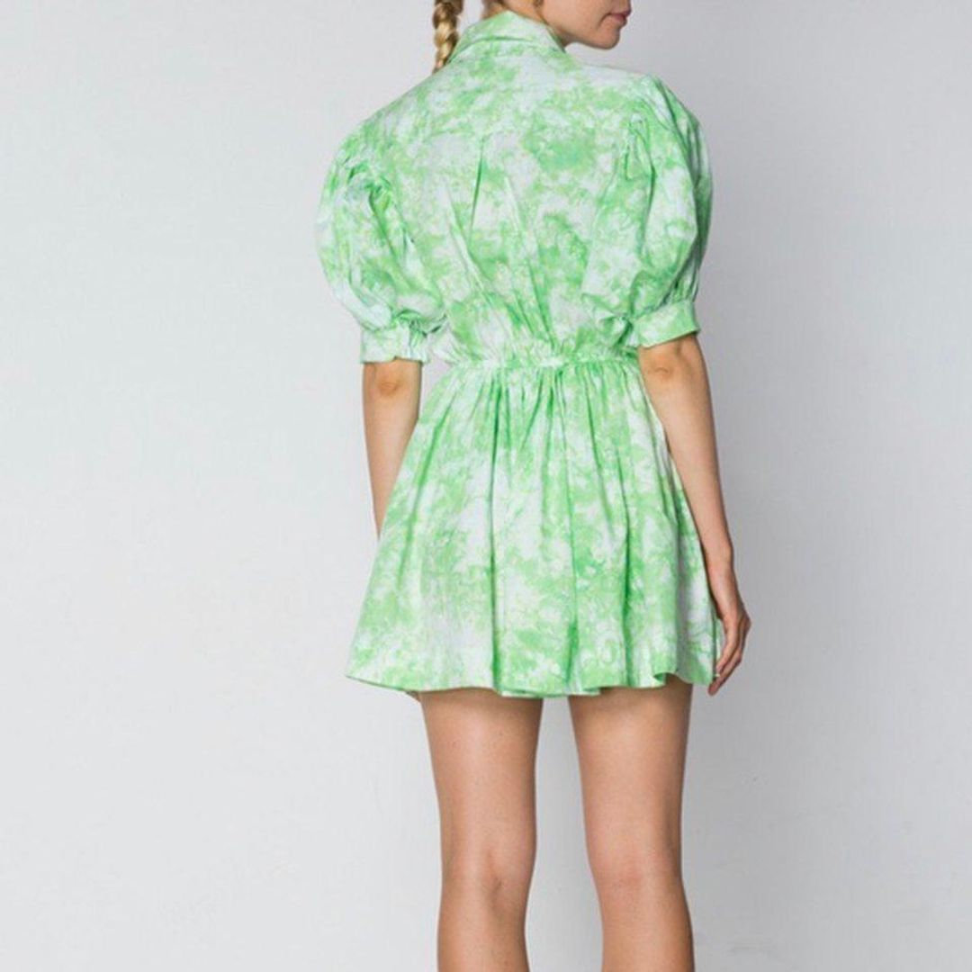 SWF Mini Collar Dress Green Size 8 (also fits Size 10) for rent on The Volte - main image