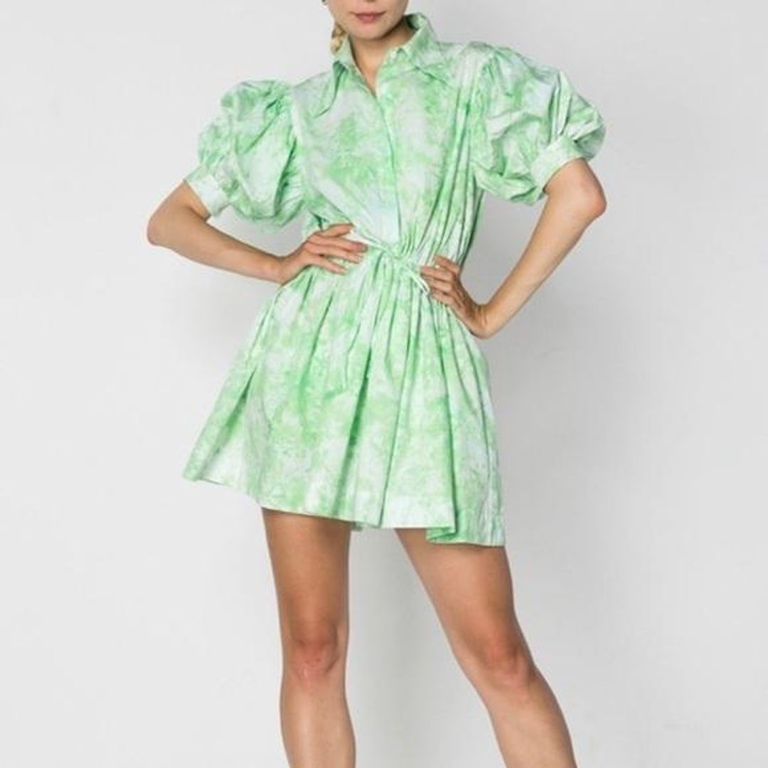 SWF Mini Collar Dress Green Size 8 (also fits Size 10) for rent on The Volte - main image