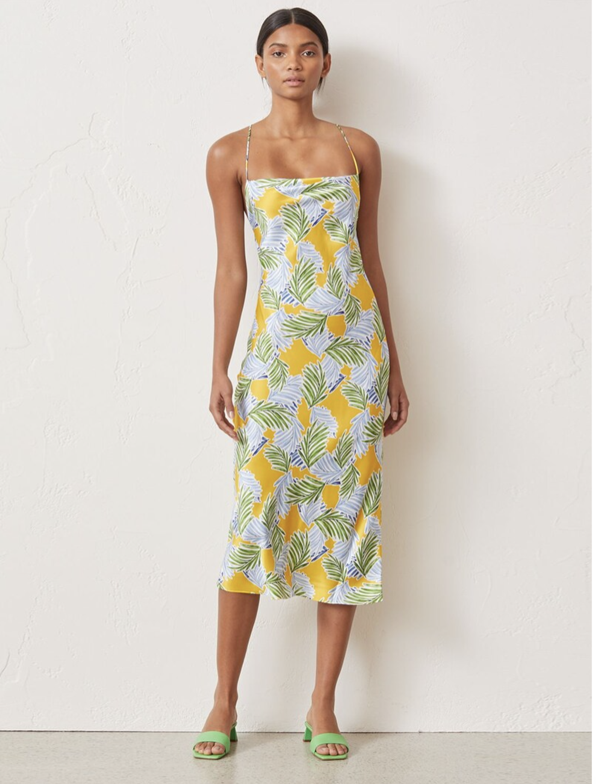 Bec and Bridge Palm Paradise Midi Dress Print Size 14 for rent on The Volte - main image