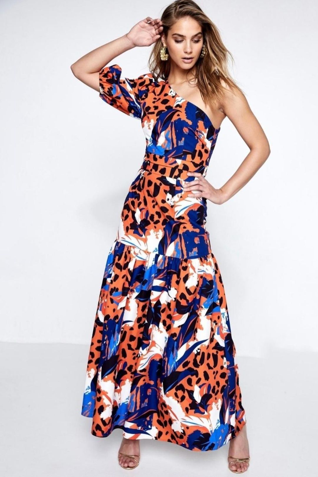 Mossmann Untamed Maxi Dress Print Size 8 for rent on The Volte - main image