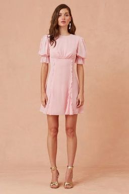 Keepsake Beloved Mini Dress Pink Size 8 for rent on The Volte - image 1