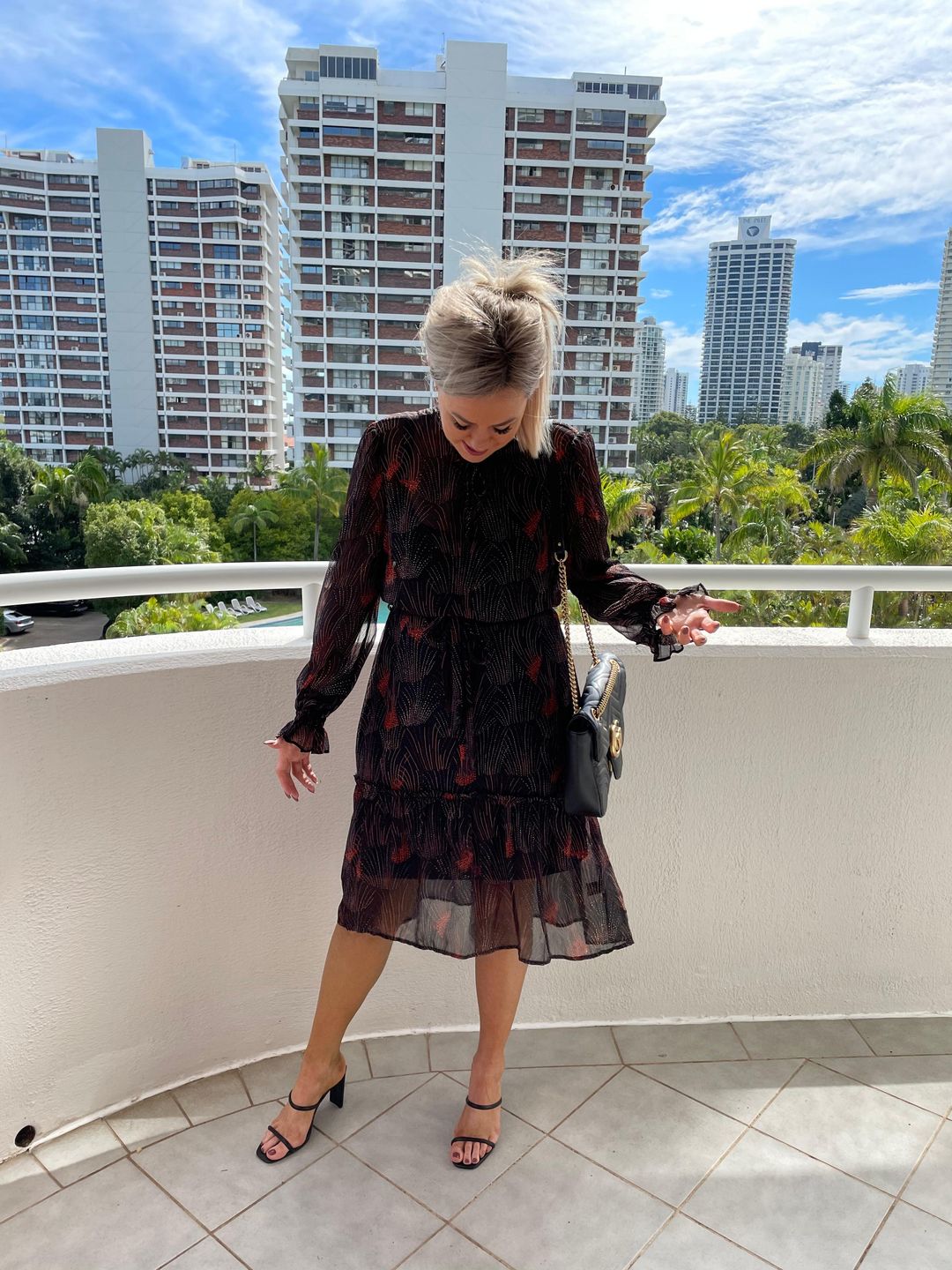 Stella Midi - High neck tie / Super flattering for rent on The Volte - main image