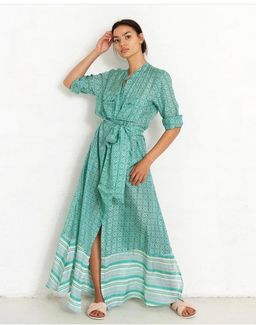 Flannel Heather Maxi Shirt Dress Print Size 8 for rent on The Volte - image 1