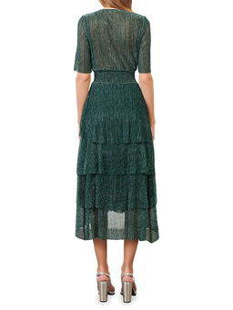 Maje Ruffine Dress Green Size 14 for rent on The Volte - image 3