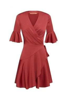 Rodeo Show Mara Wrap Dress Red Size 6 for rent on The Volte - image 2