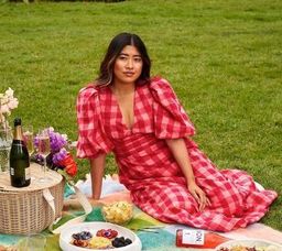 Acler Hamilton Dress Cherry Mix Print Size 8 for rent on The Volte - image 3