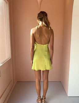 One Fell Swoop Audrey Mini Dress Citron Size 12 for rent on The Volte - image 4