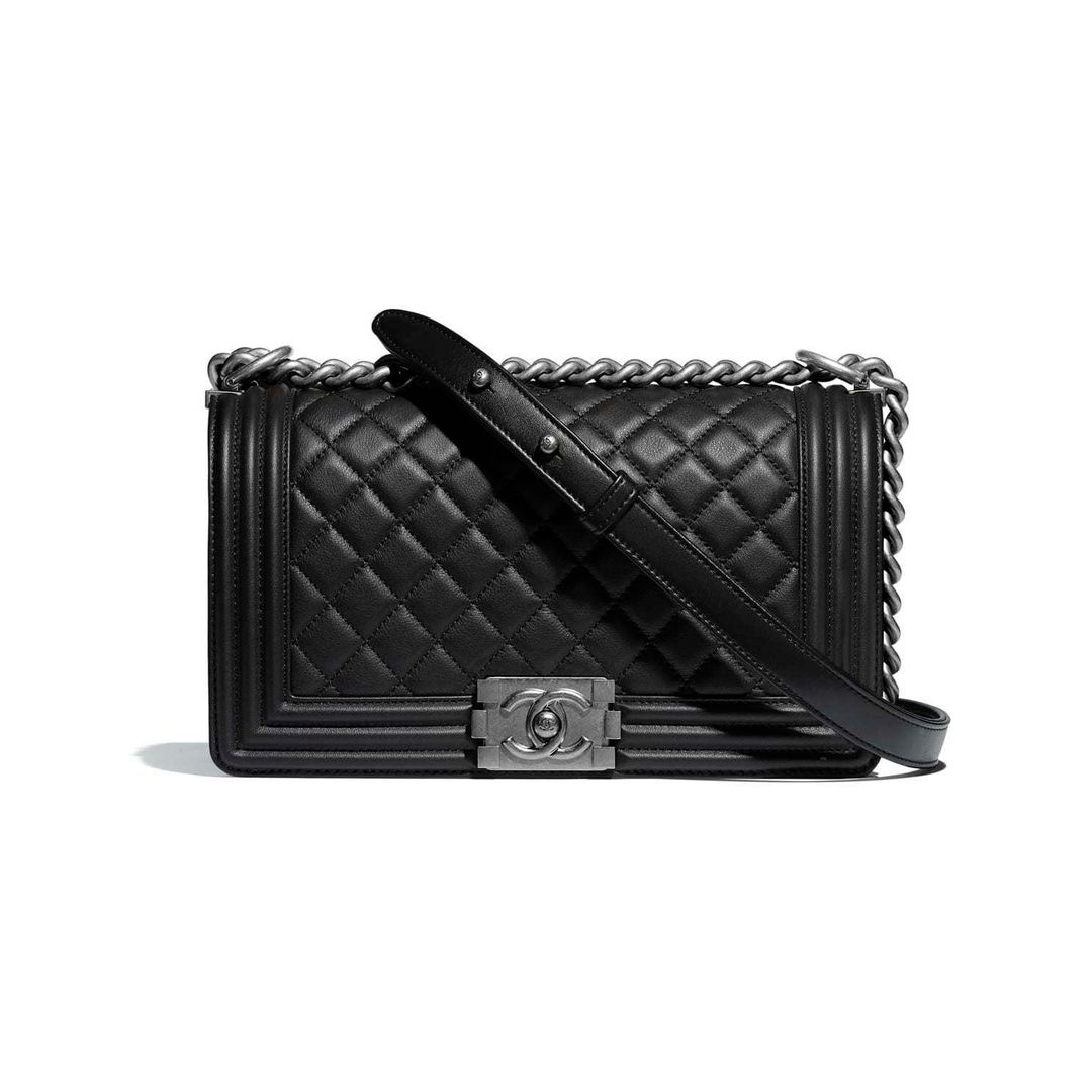 Chanel Boy Handbag Black  for rent on The Volte - main image
