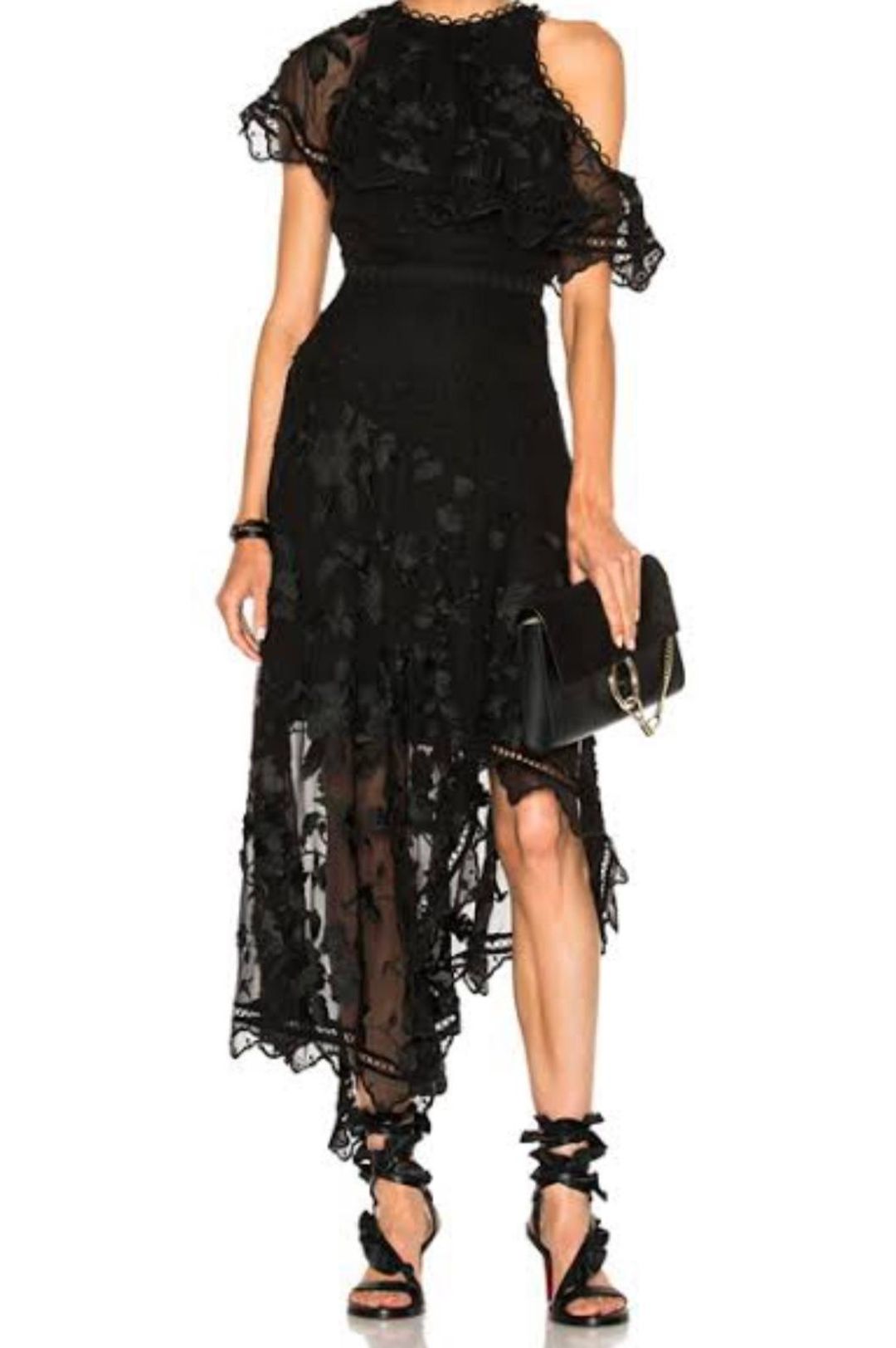 Zimmerman Mercer Bird Silk Chiffon Dress Size 14(3) for rent on The Volte - main image