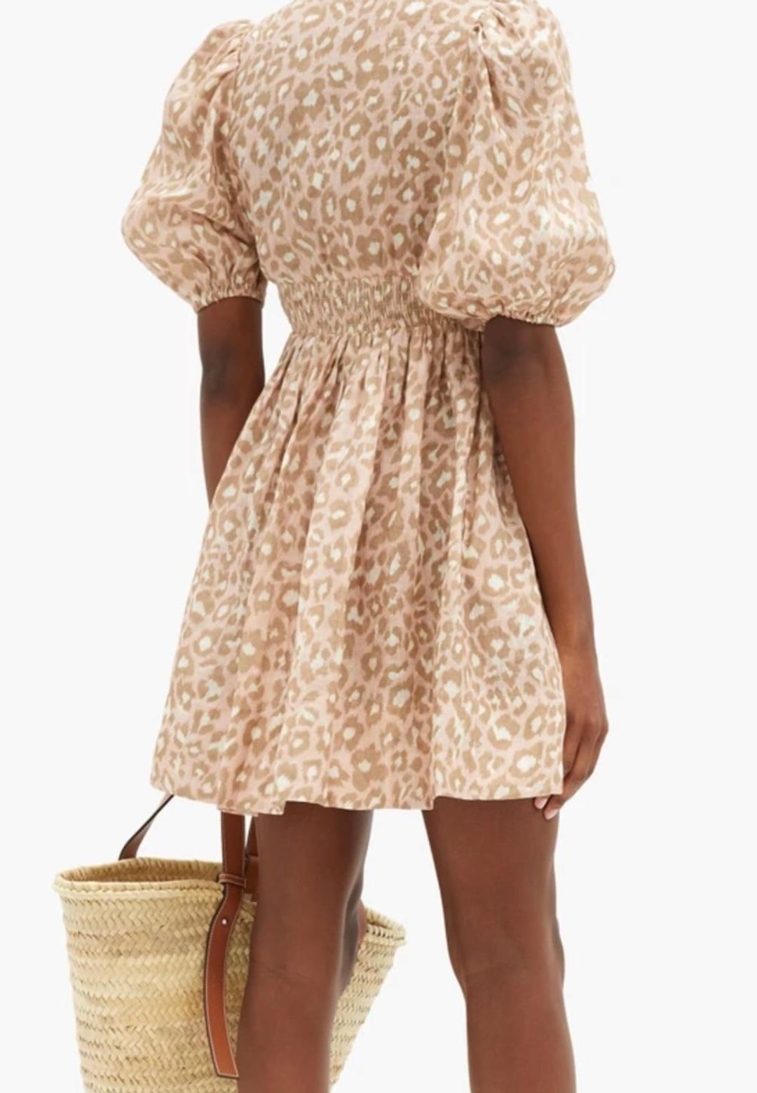 Zimmermann Carnaby Shirred Mini Dress Print Size 8 for rent on The Volte - main image