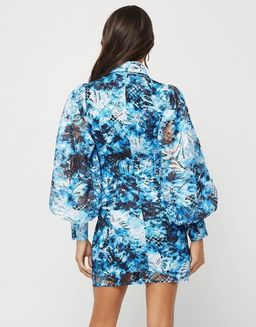 Mossman The High Rise Mini Dress Print Size 10 for rent on The Volte - image 3