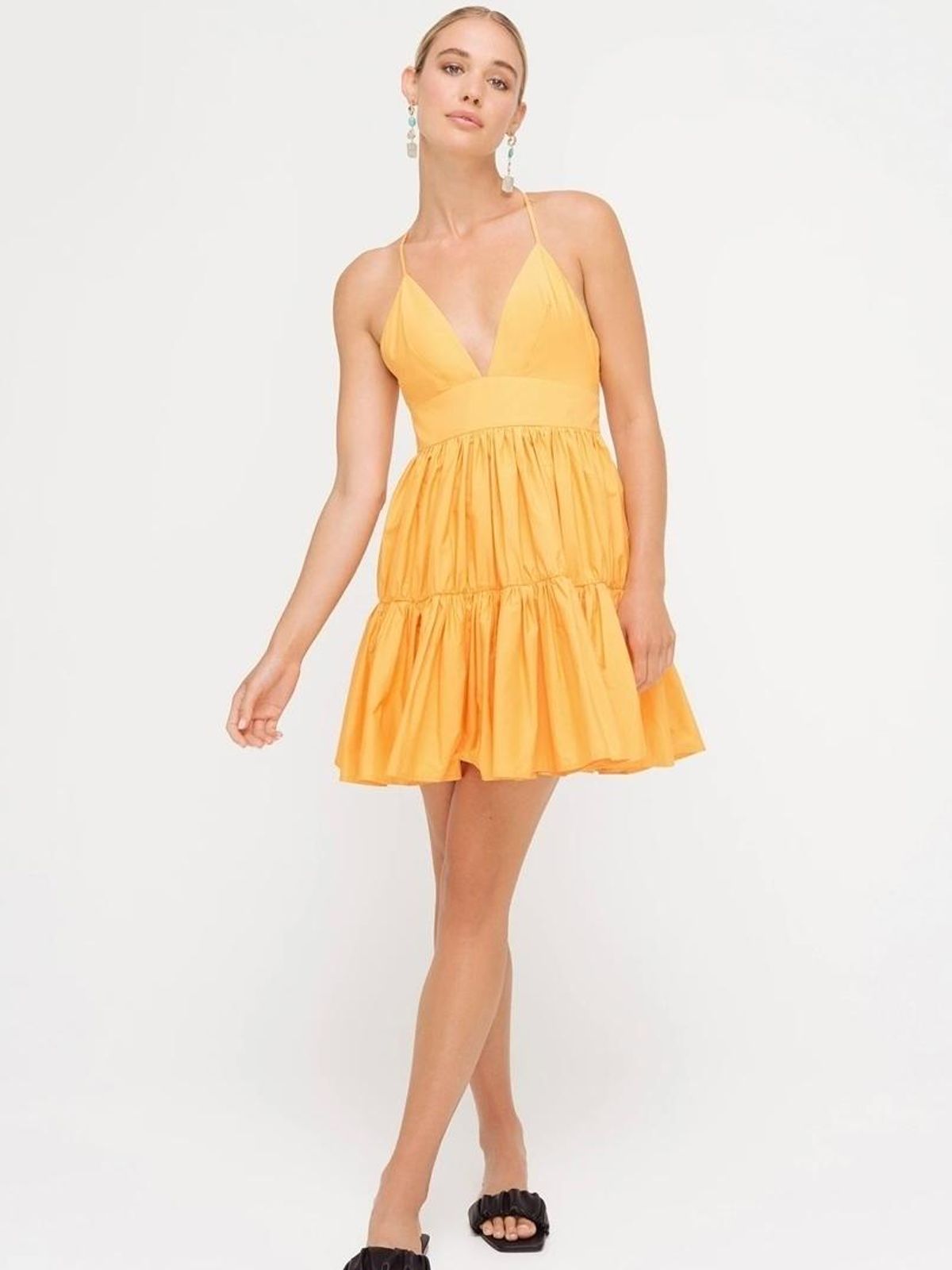Sheike Tessa Mini Dress Orange Size 8 for rent on The Volte - main image