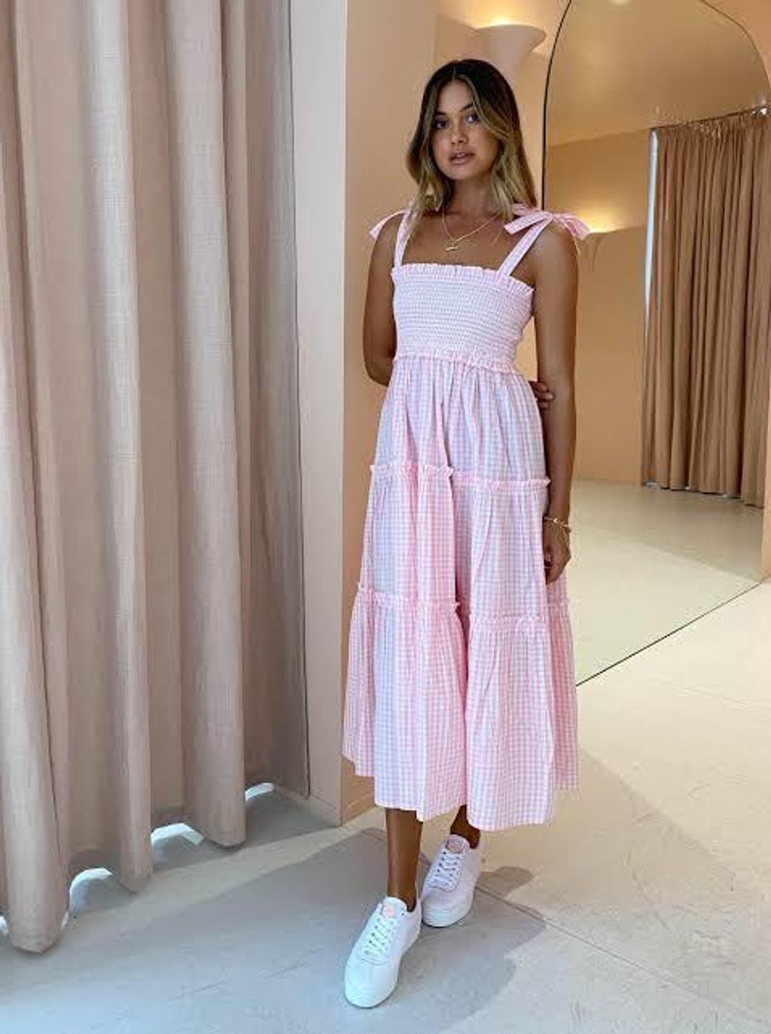 Steele Lyla Pink Dress Size 10 for rent on The Volte - main image