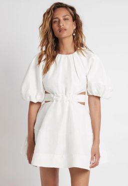 AJE Psychedelia Cut Out Mini Dress White Size 6 for rent on The Volte - image 5