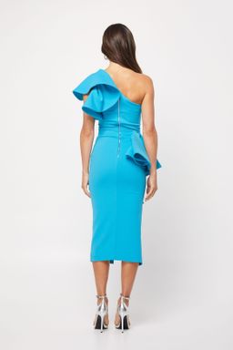 Mossman Dangerous Minds Midi Dress Blue Size 8 for rent on The Volte - image 5