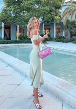 Anna Quan Valerie Dress - Sage for rent on The Volte - image 1