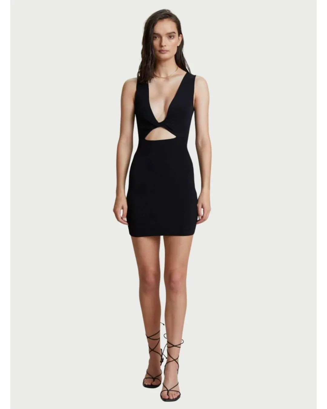Bec & Bridge Sorbet Reversible Mini Dress Black Size AU 6 for rent on The Volte - main image