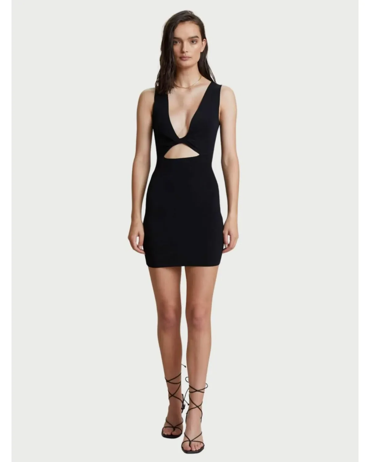 Bec & Bridge Sorbet Reversible Mini Dress Black Size AU 6 for rent on The Volte - main image