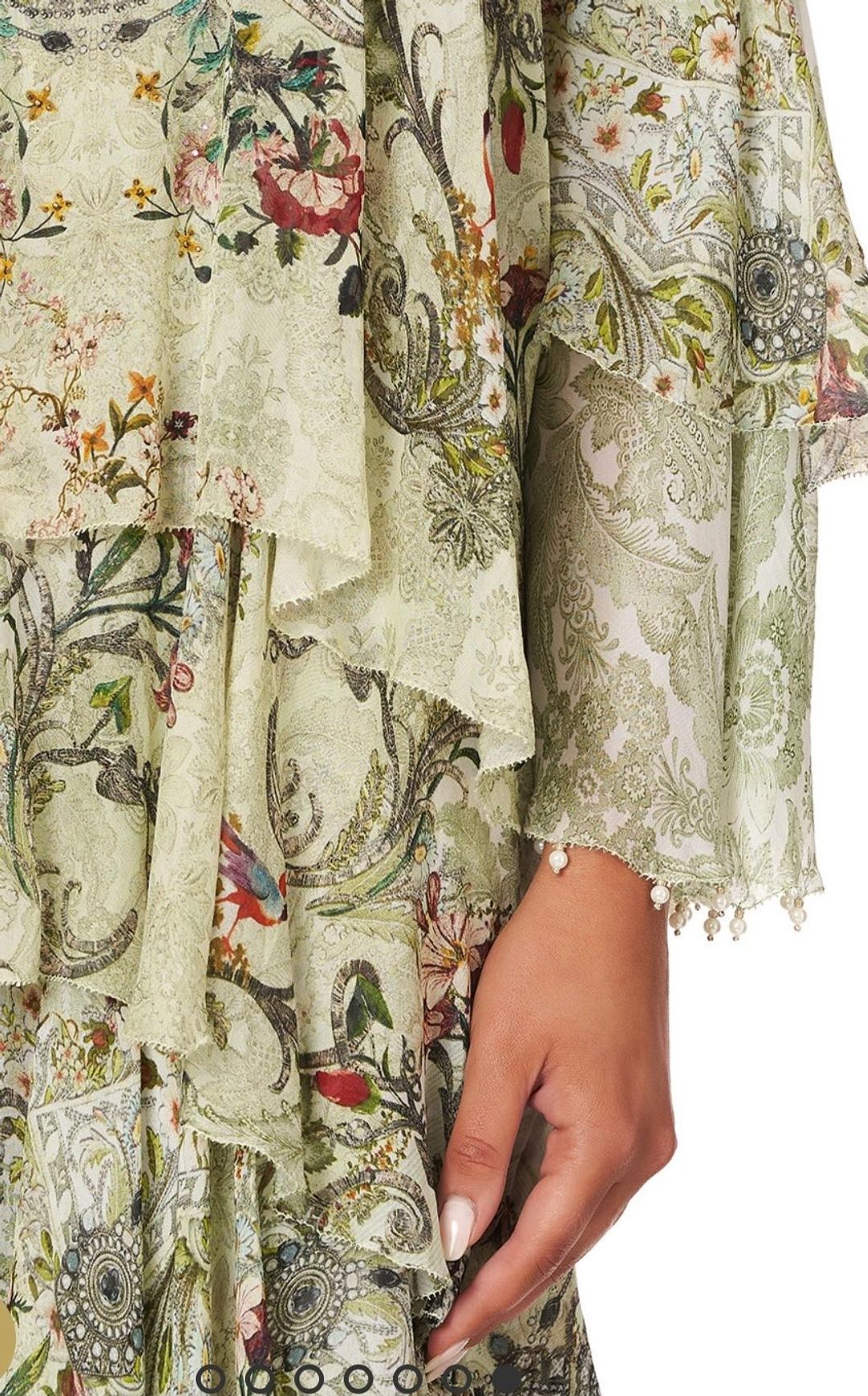 Camilla Brick Lane Beauty Asymmetrical Ruffle Dress Print Size 14 for rent on The Volte - main image