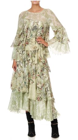 Camilla Brick Lane Beauty Asymmetrical Ruffle Dress Print Size 14 for rent on The Volte - image 2