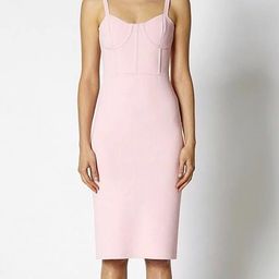 Scanlan Theodore Crepe Knit Bustier Dress Pink Size 8 for rent on The Volte - image 2