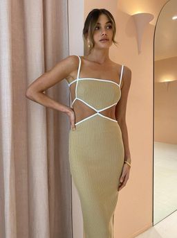 Bec and Bridge Coyote Midi Dress Camel Size 10 for rent on The Volte - image 7