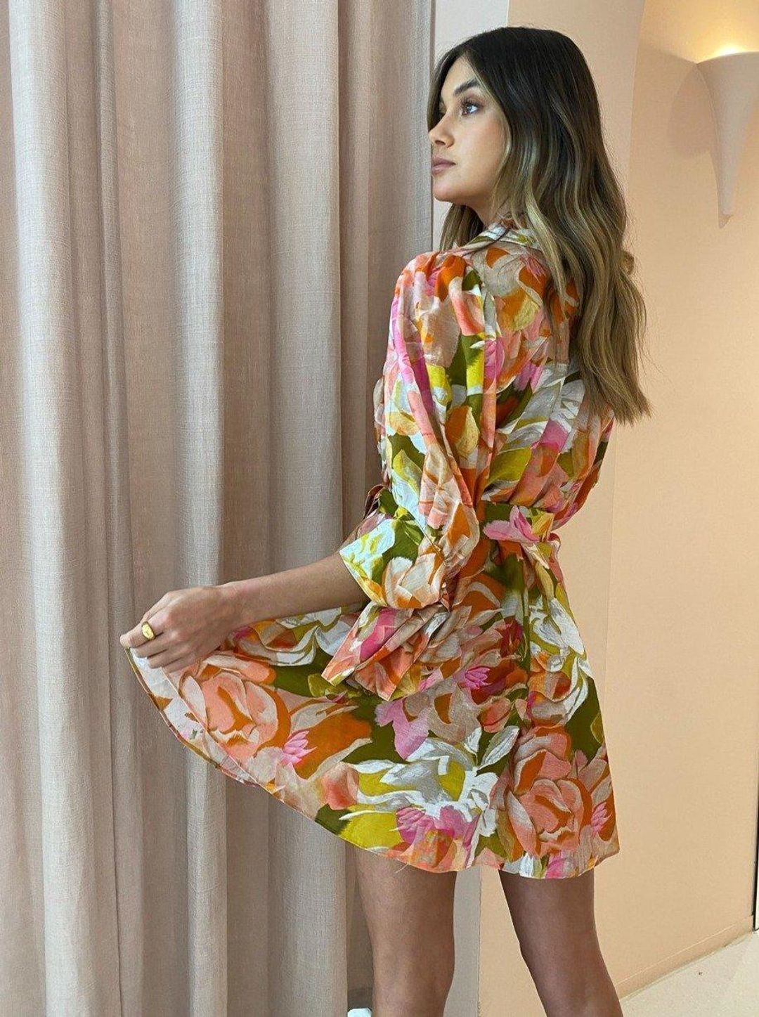 Acler Hendrix Dress Print  Size 10 for rent on The Volte - main image