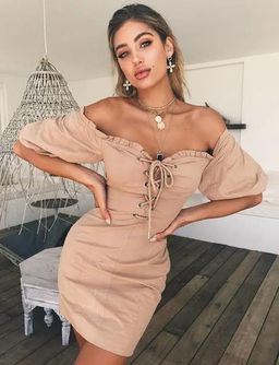 I Am Gia Alya Dress Brown Size 8 for rent on The Volte - image 3