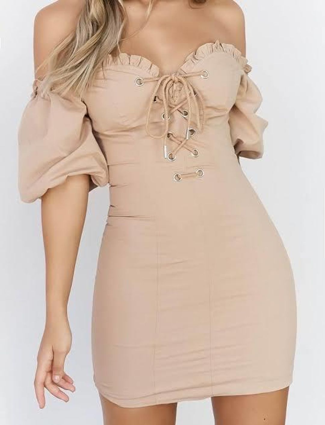 I Am Gia Alya Dress Brown Size 8 for rent on The Volte - main image