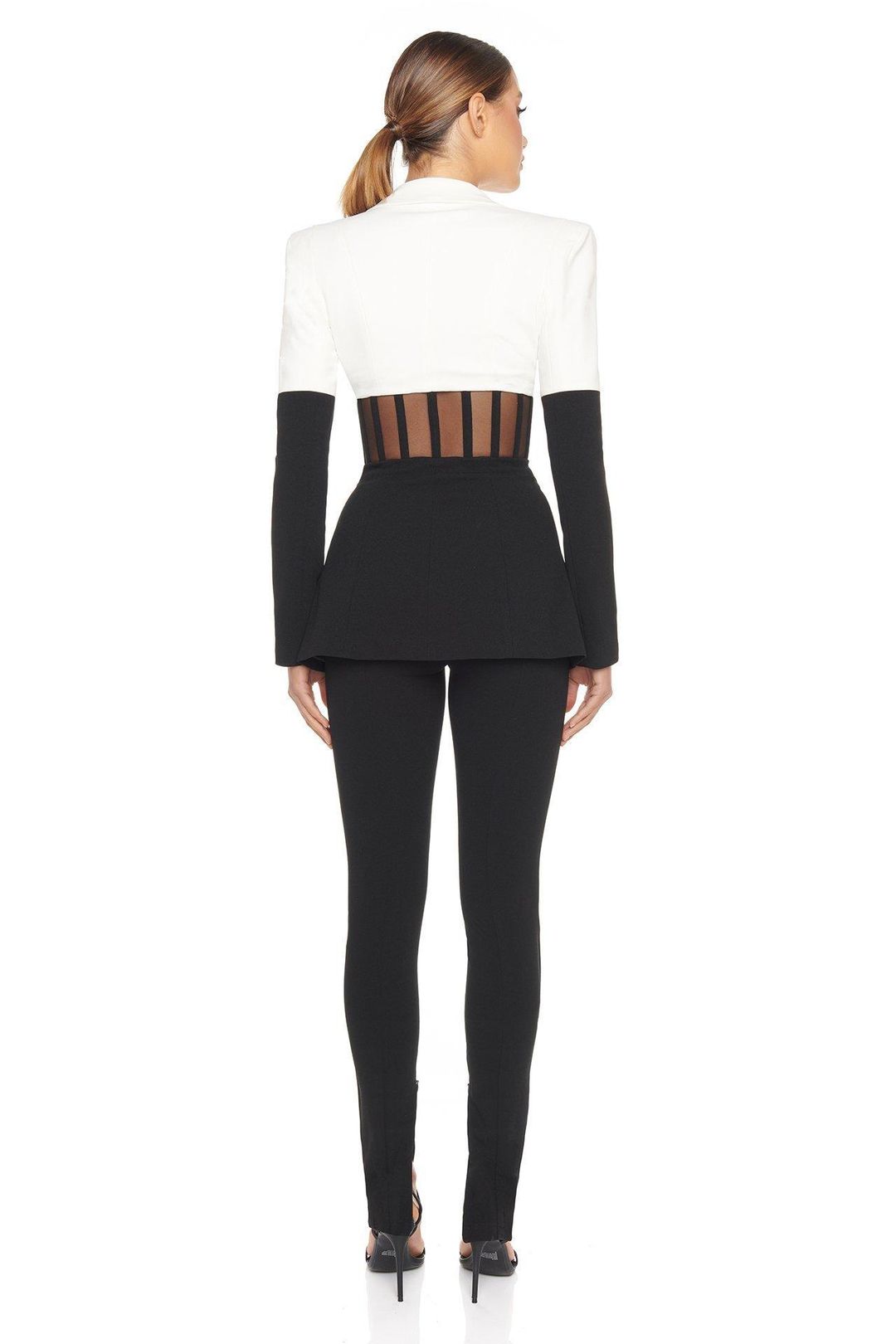 Eliya The Label Kira Blazer Black White Size 10  for rent on The Volte - main image