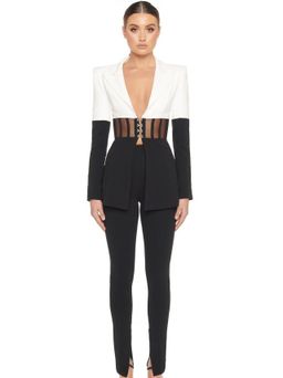 Eliya The Label Kira Blazer Black White Size 14 for rent on The Volte - image 1