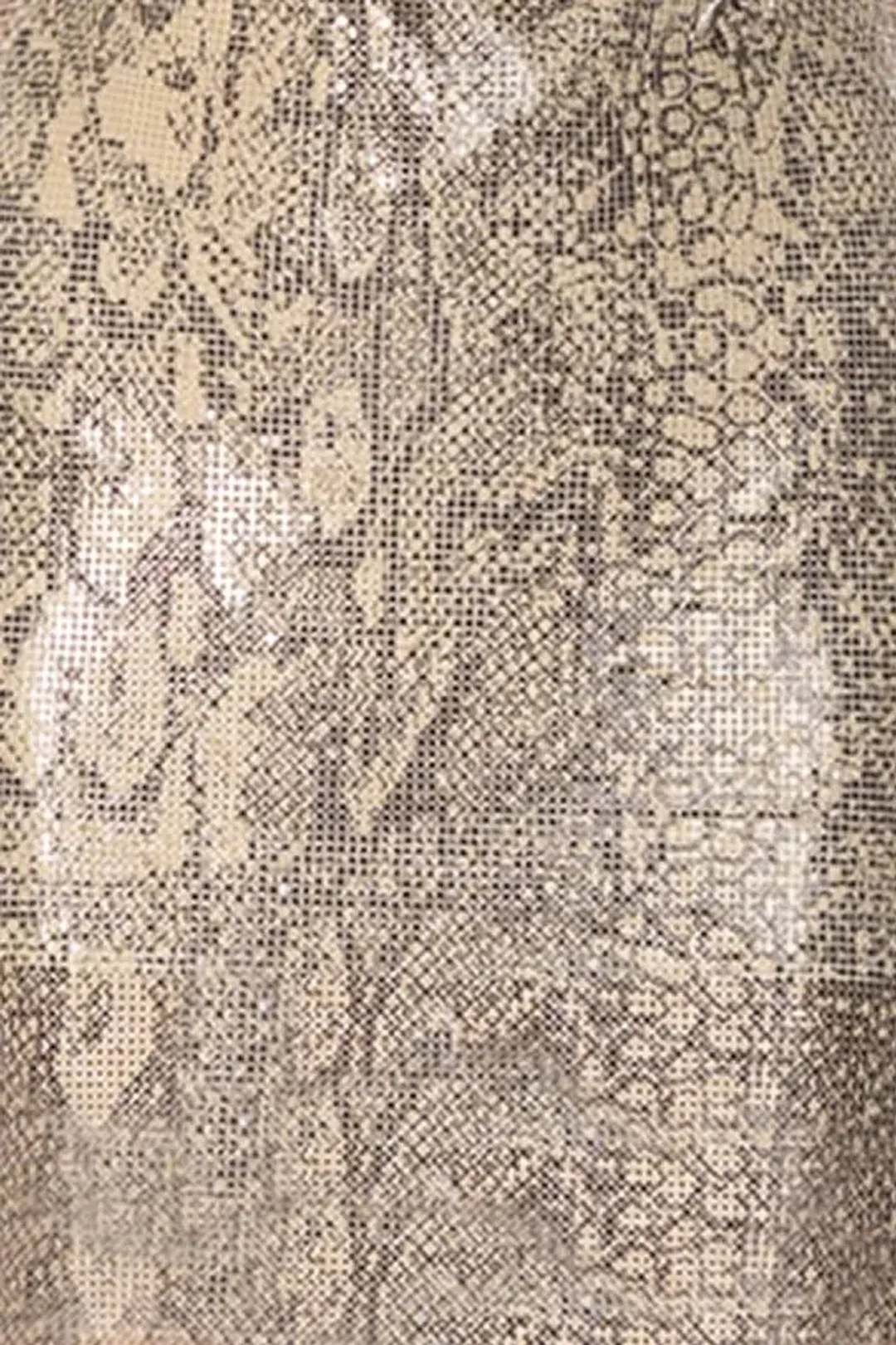 Misha Leda Glo Mesh Mini Dress Snakeskin Print Size 8 for rent on The Volte - main image