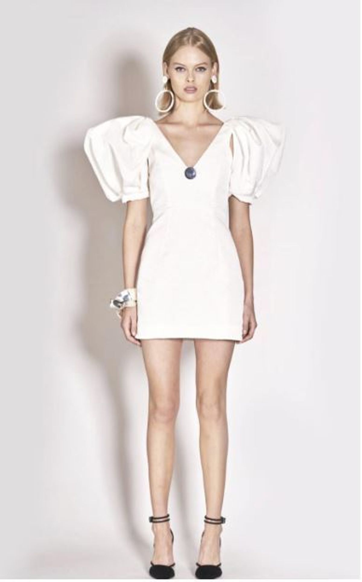 Nicola Finetti Abbie dress white size 8  for rent on The Volte - main image