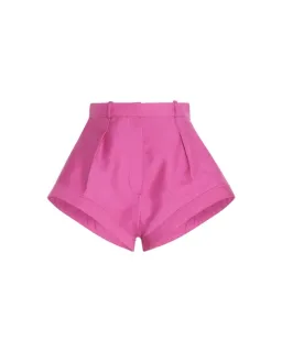 Jacquemus High Waist Wool Gabardine Shorts Pink Size AU 8  for rent on The Volte - image 4