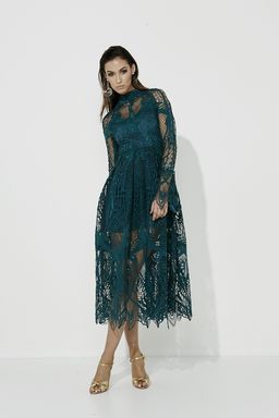 MOSSMAN Ties that Bind Dress Emerald size 10 for rent on The Volte - image 1