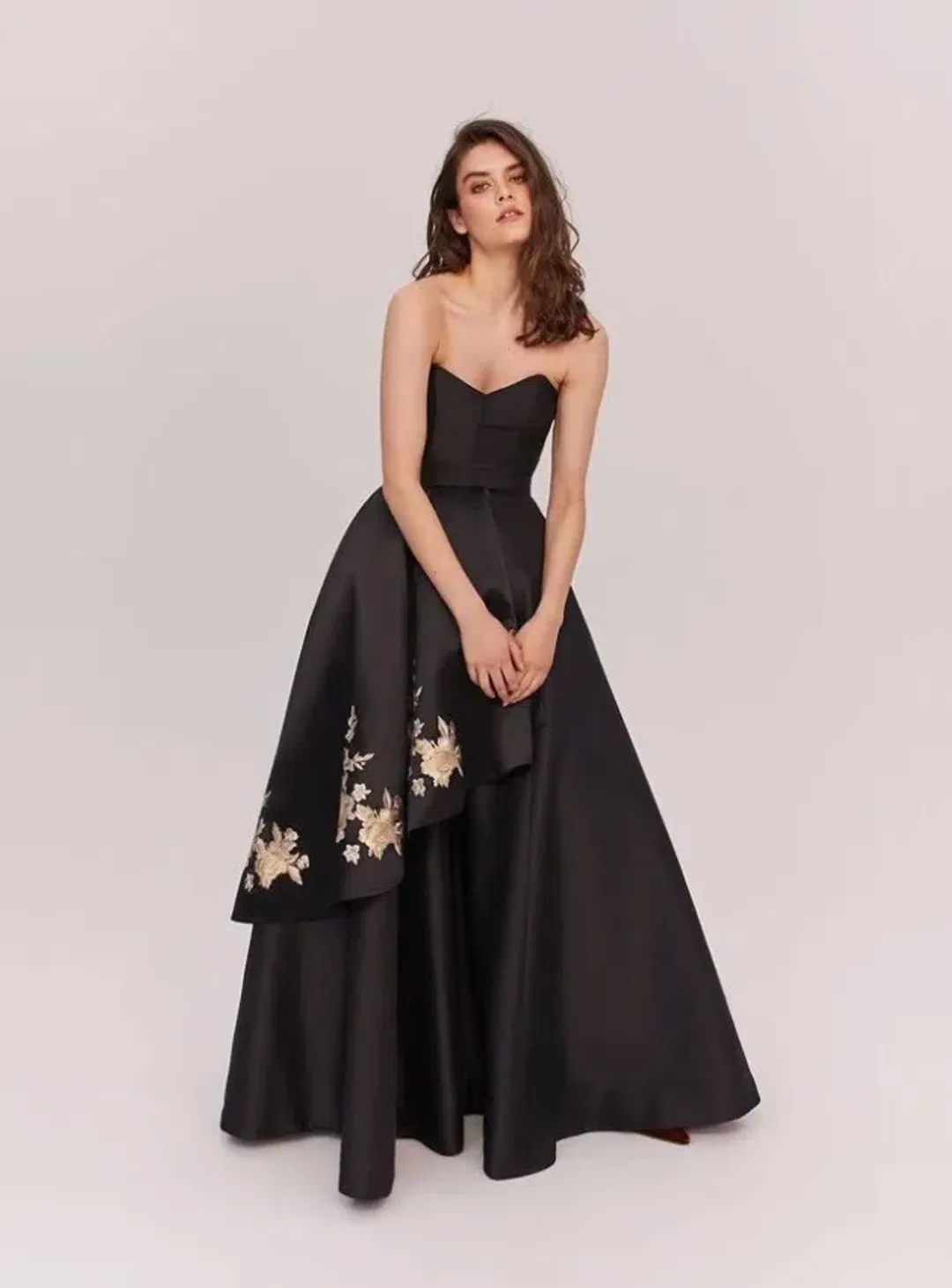 Fame and Partners Nova Gown Black Size 8  for rent on The Volte - main image