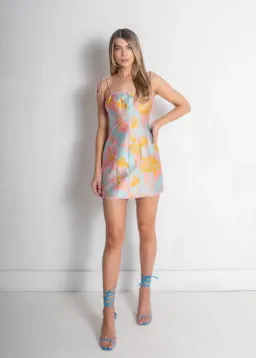 Finders Keepers Voyager Mini Dress Print Size AU 6 for rent on The Volte - image 1